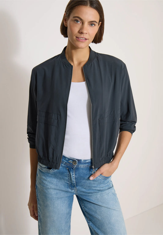 Lightweight Zip-Up Bomber Jacket