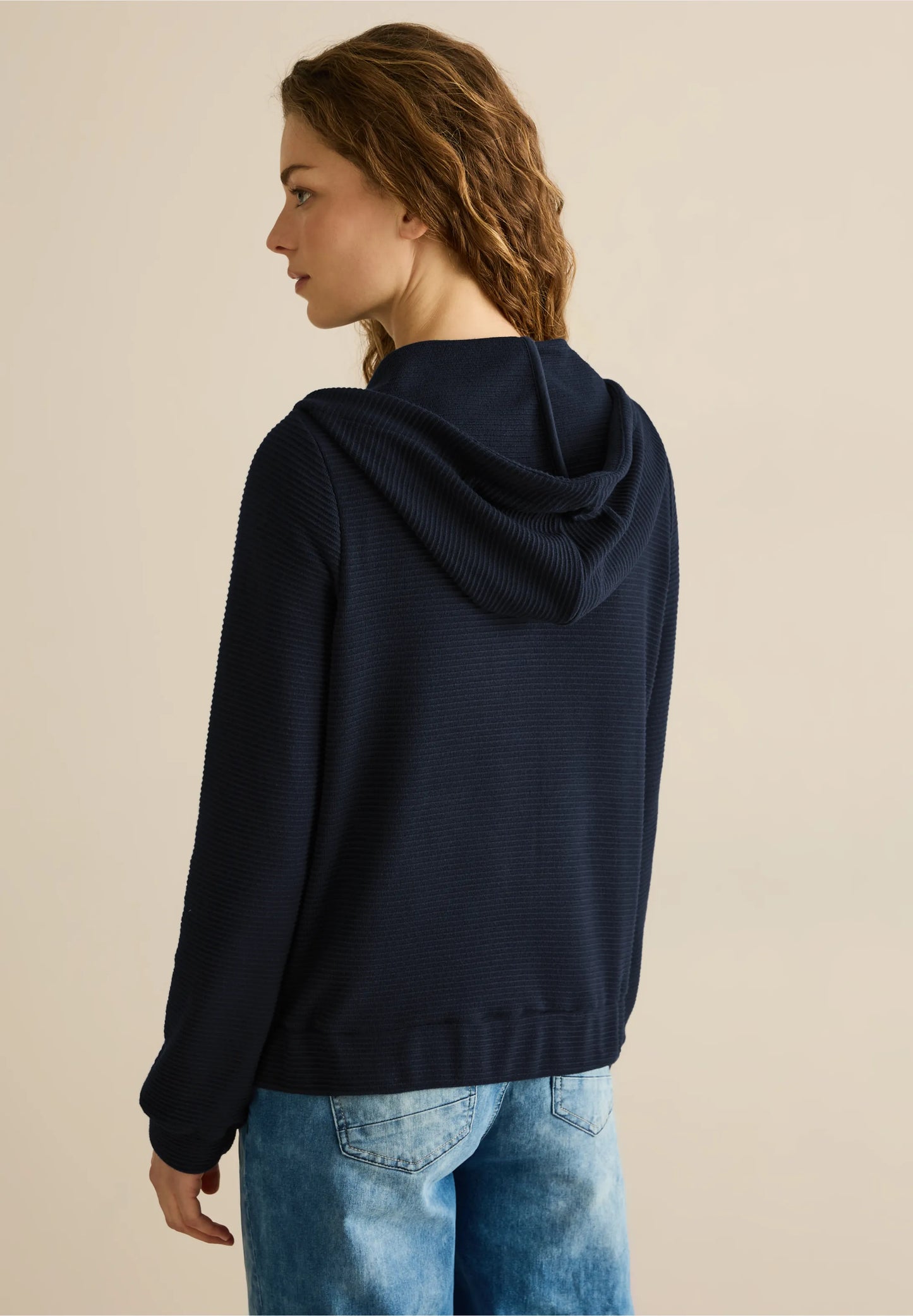 Sweat Jacket with Structure Detailing