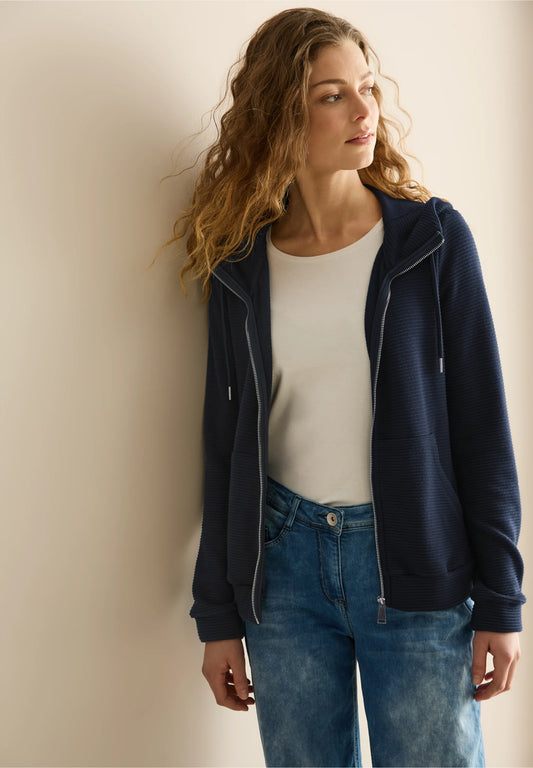 Sweat Jacket with Structure Detailing