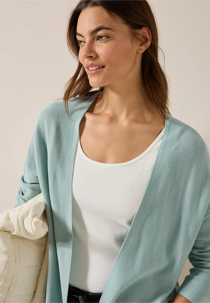 Open Fine Knit Cardigan