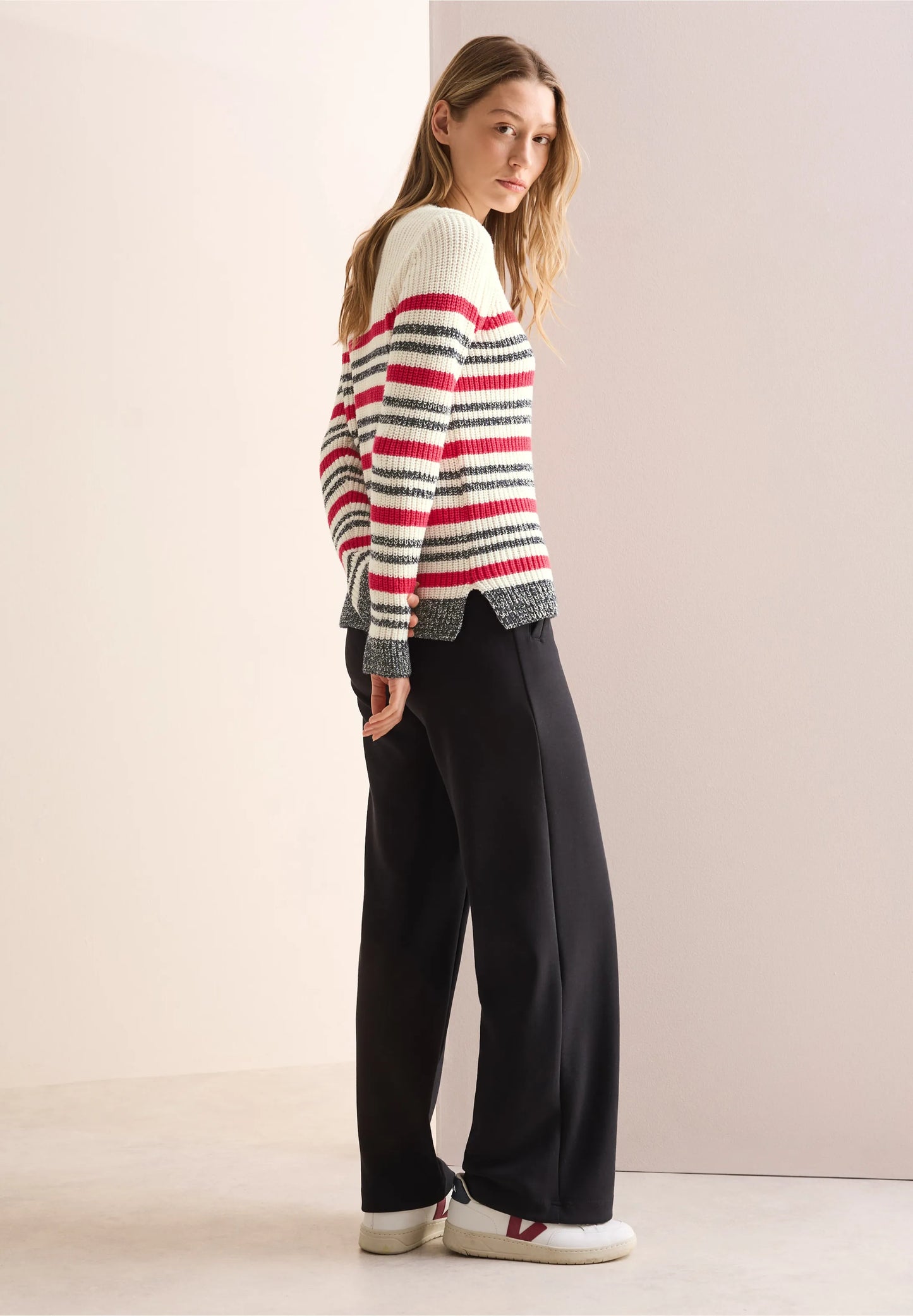 Striped Mouliné Sweater