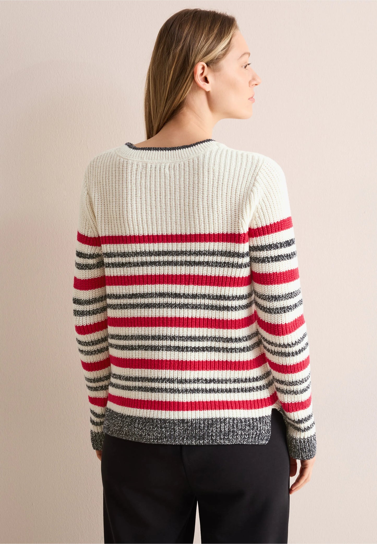 Striped Mouliné Sweater