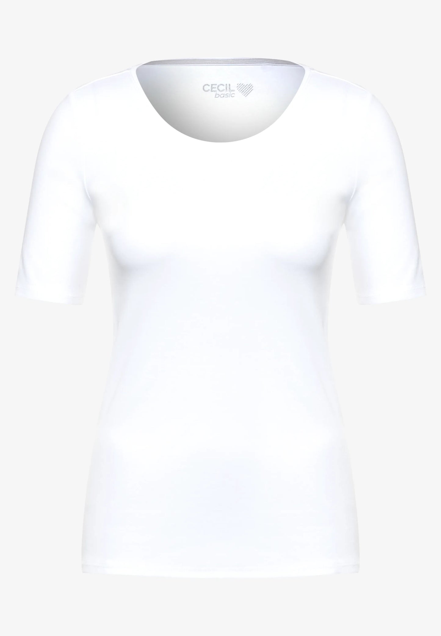 T-Shirt in Plain Color, White