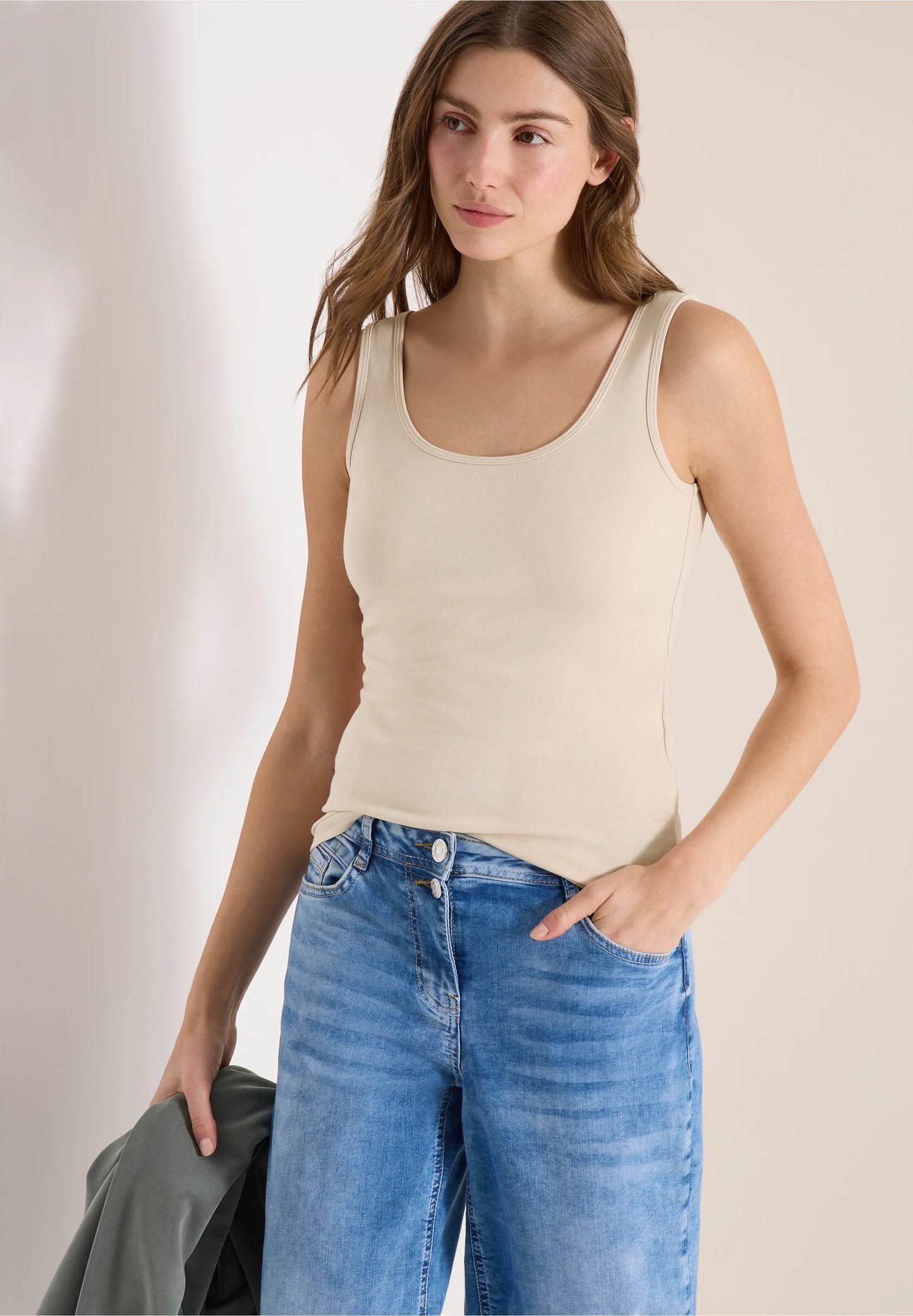 Basic Top, Pearl Beige