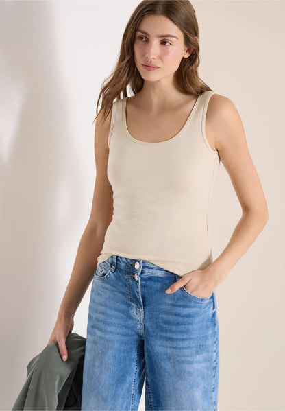 Basic Top, Pearl Beige