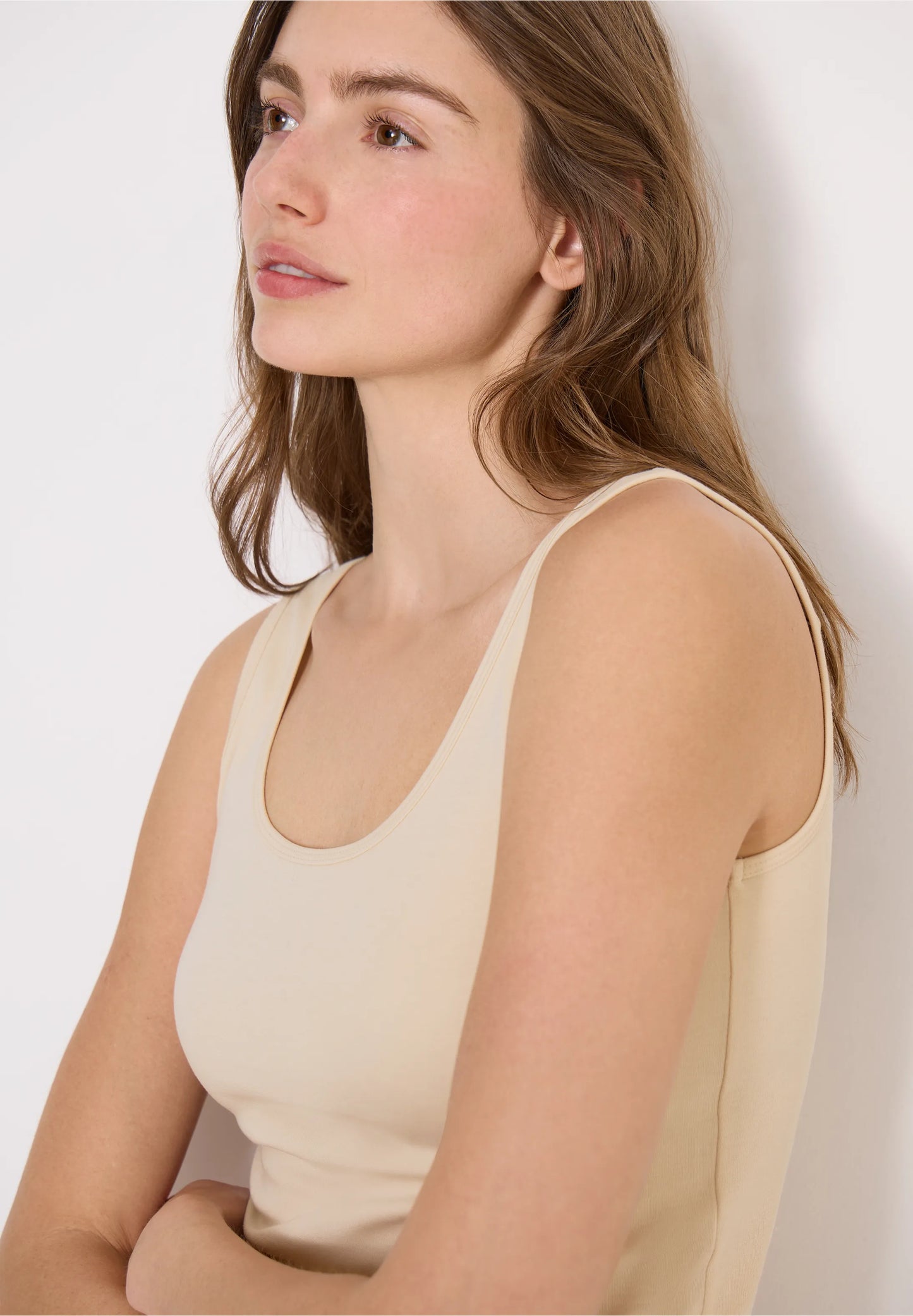 Basic Top, Pearl Beige