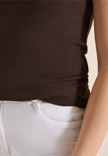 Basic Top,  Macchiato Brown