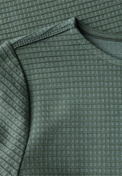 Knot Detail T-Shirt with Boat Neck, Balmy Khaki