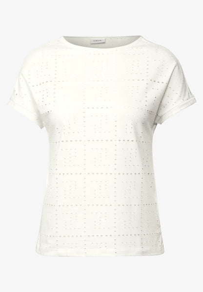 Casual T-Shirt with A Perforated Design