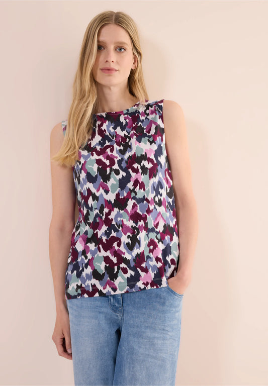 Printed Sleeveless Top