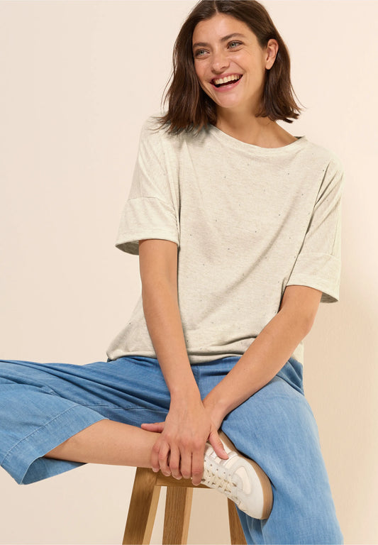 T-Shirt with Decorative Stones