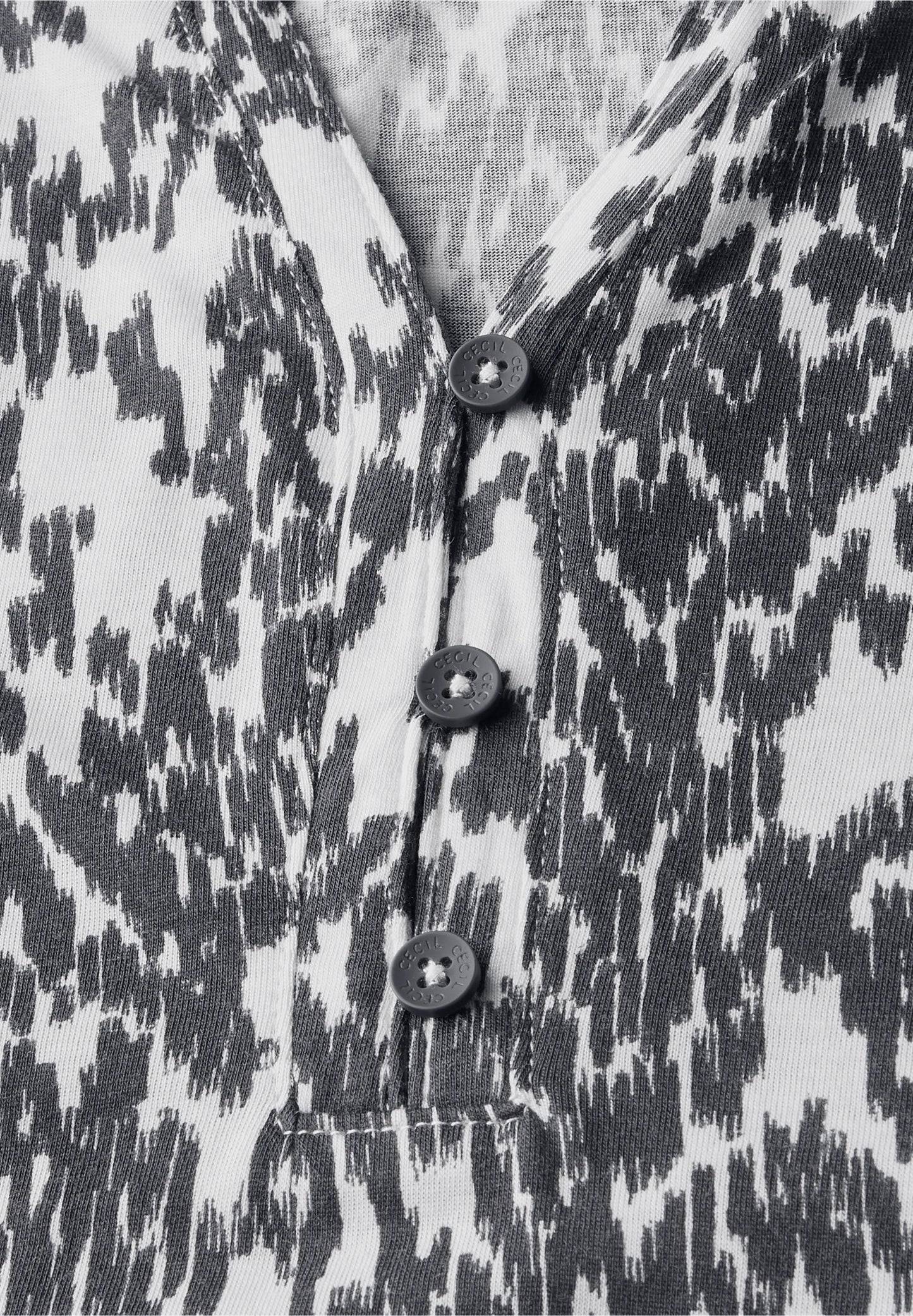Printed Notch Neck T-Shirt