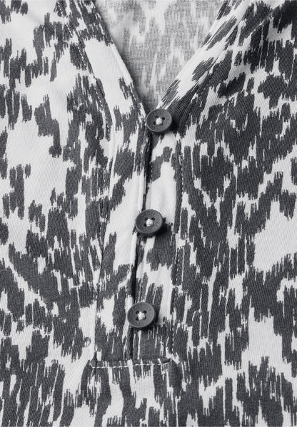Printed Notch Neck T-Shirt