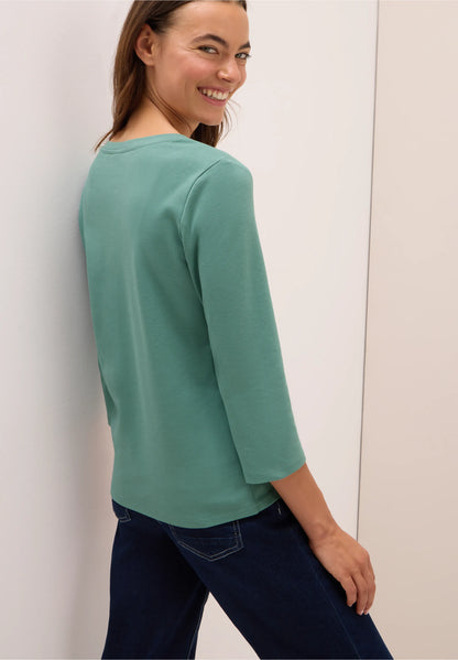 Basic V-Neck Cotton Top