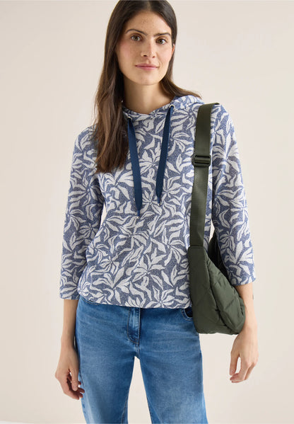 Leaf Print Lightweight Hoodie