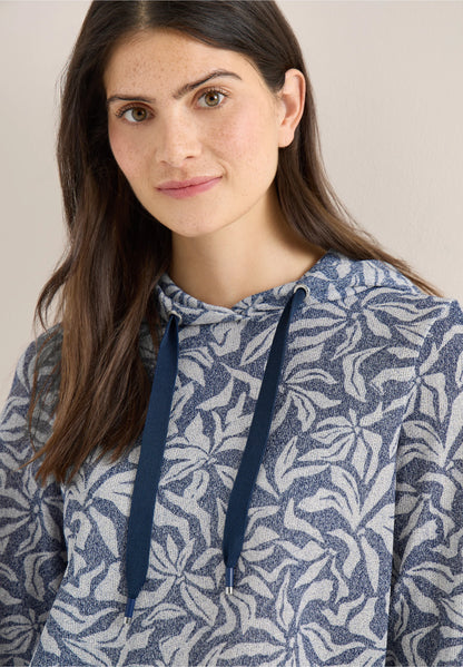 Leaf Print Lightweight Hoodie