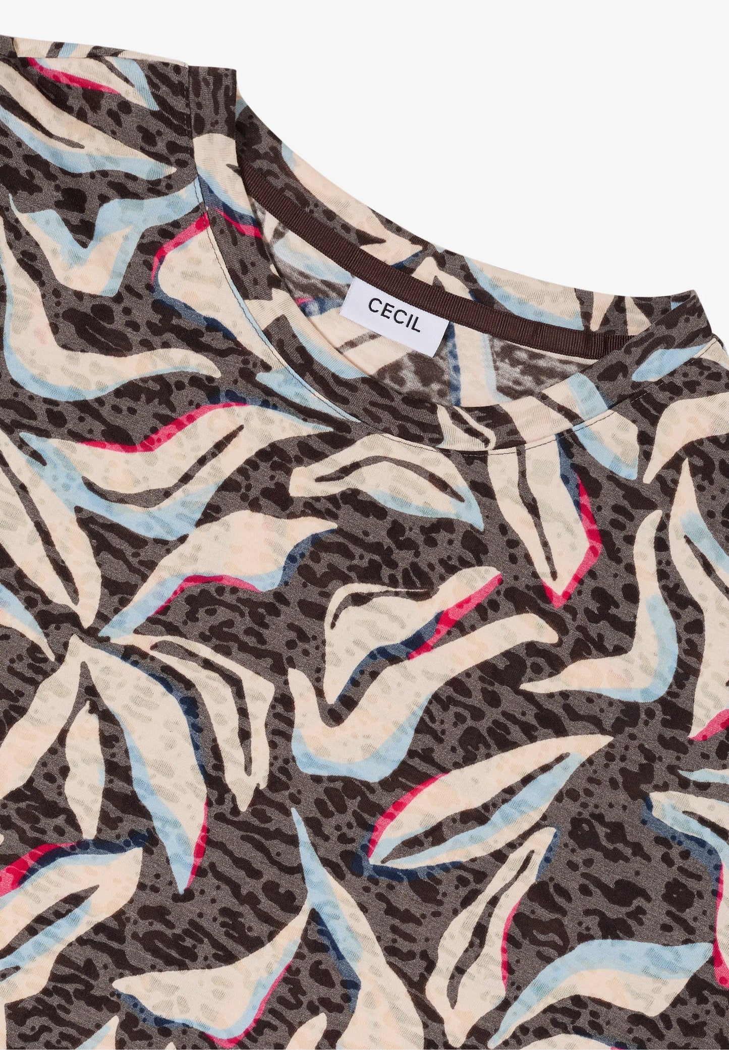 Botanical Print Burnout T-Shirt