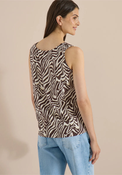 Zebra Print Cotton Top