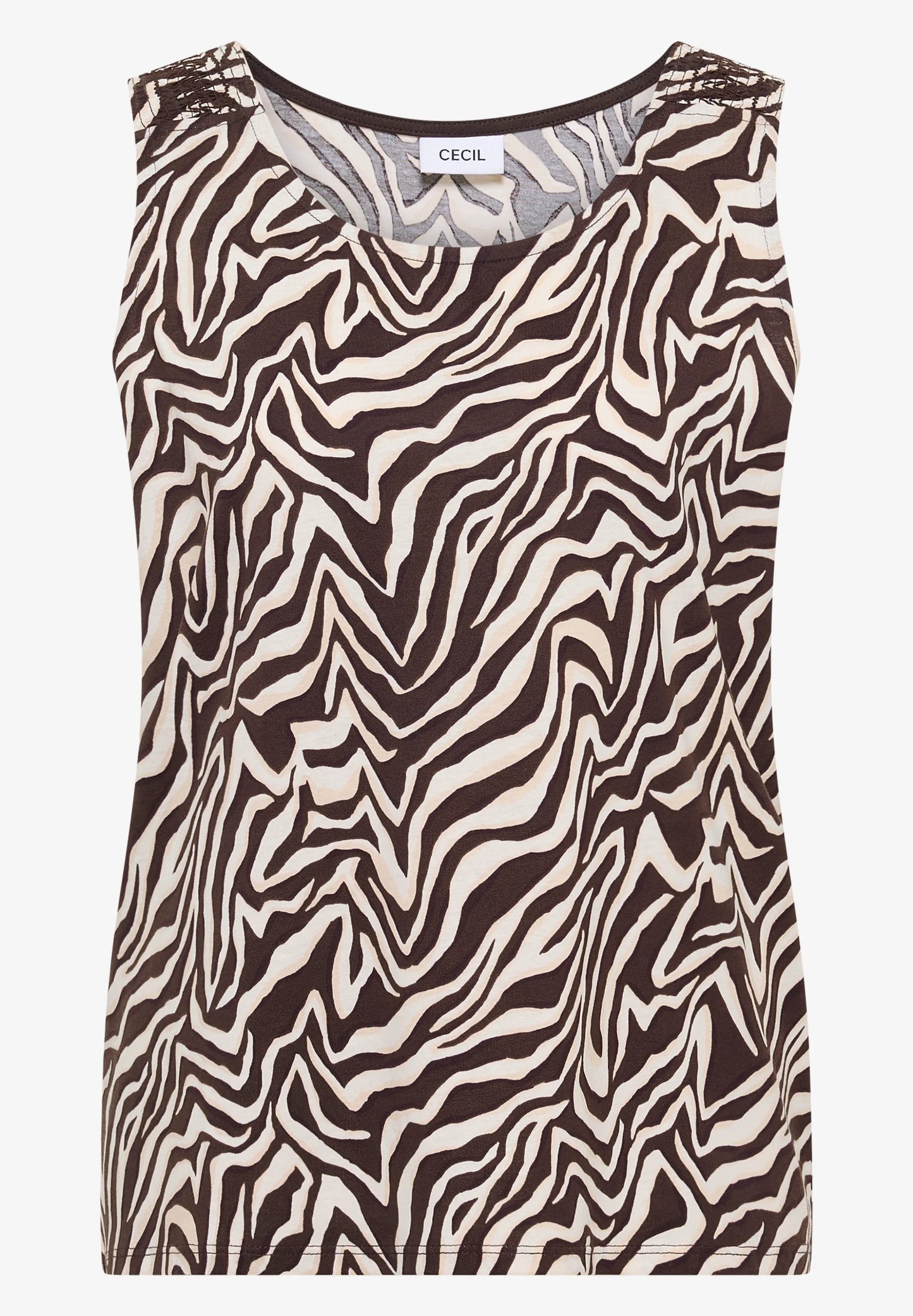 Zebra Print Cotton Top