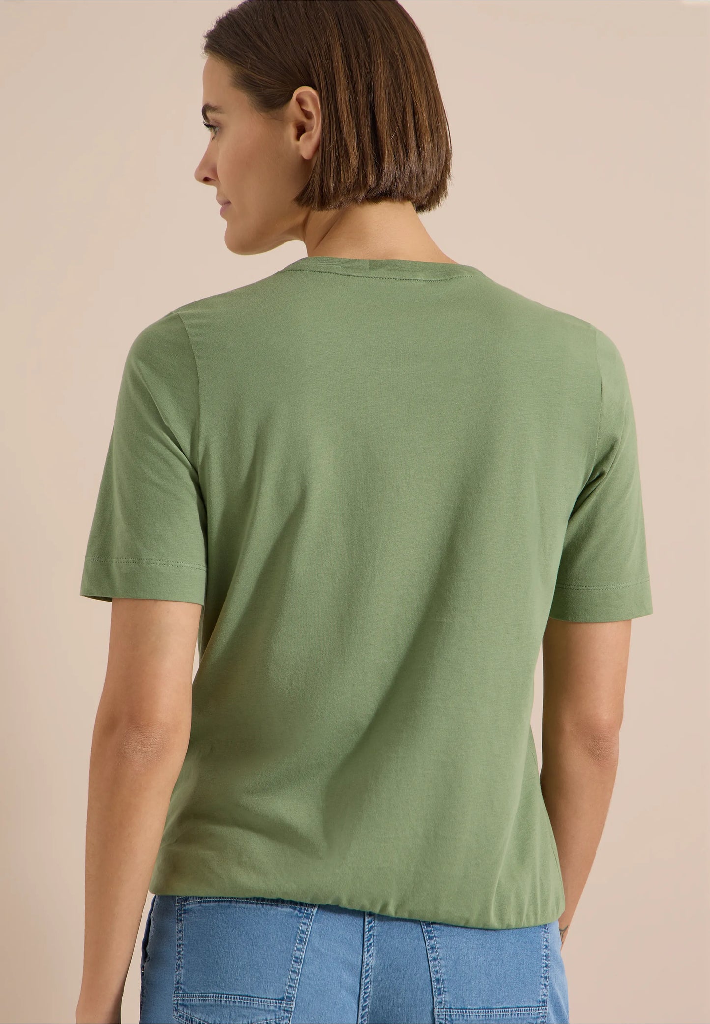 Graphic Print T-Shirt with Elasticated Hem