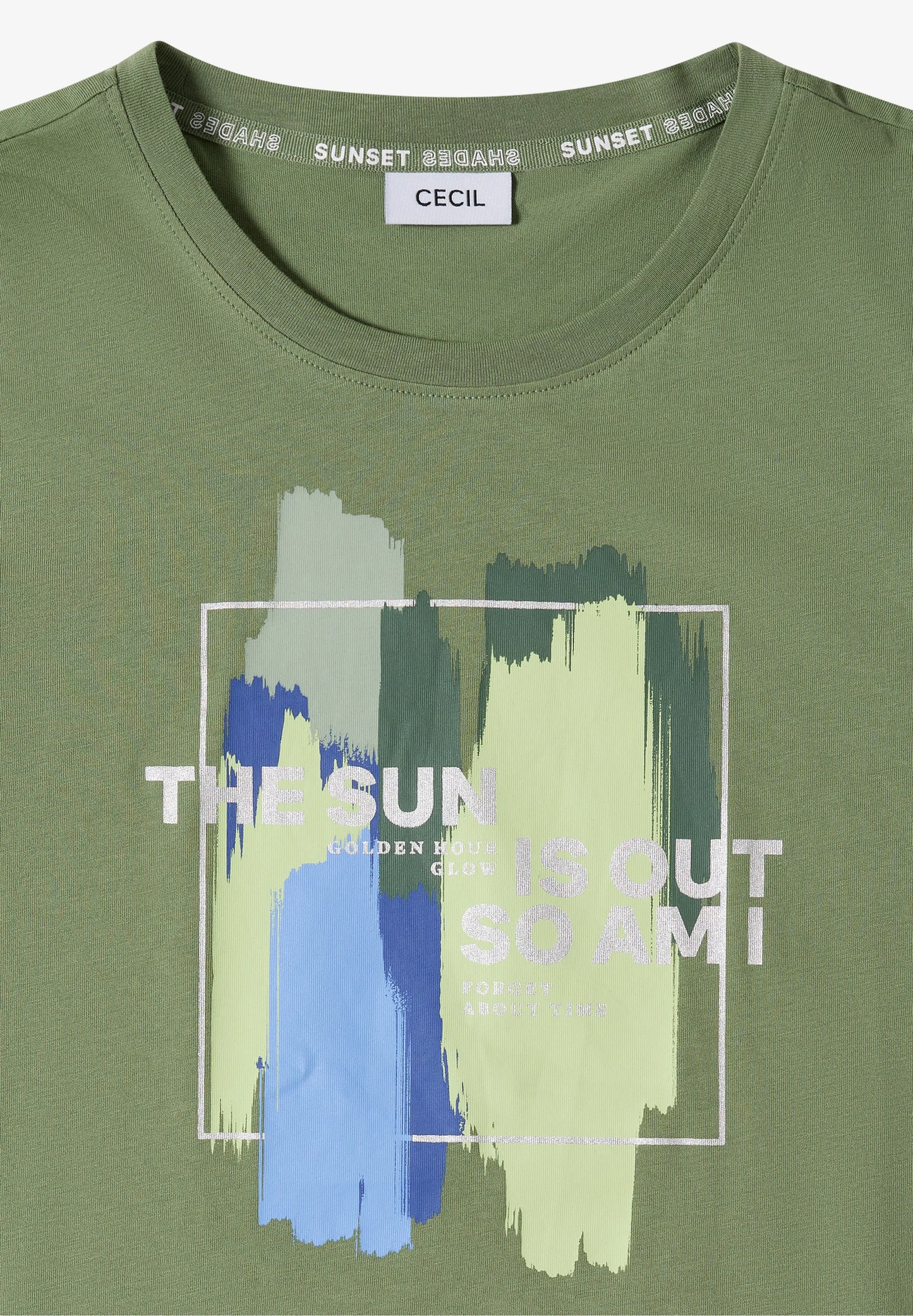 Graphic Print T-Shirt with Elasticated Hem