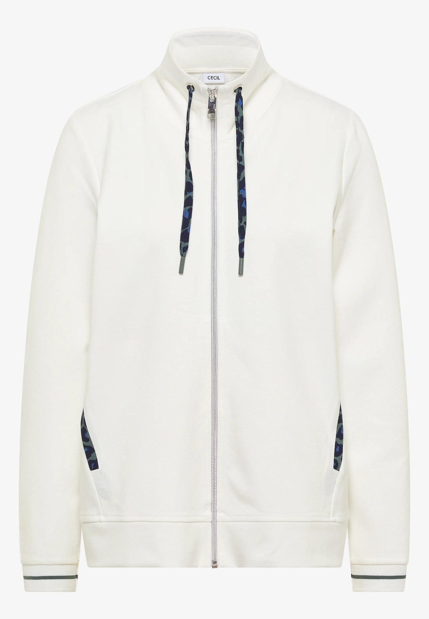 Lightweight Zip-Up Jersey Jacket, White