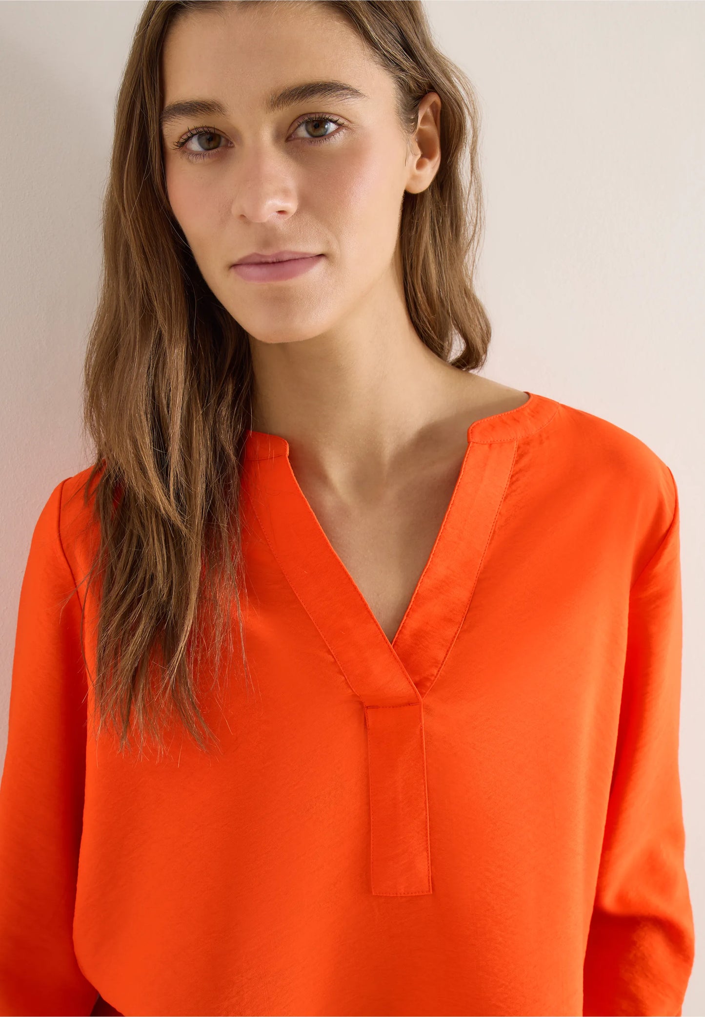 Long Sleeve V-Neck Blouse