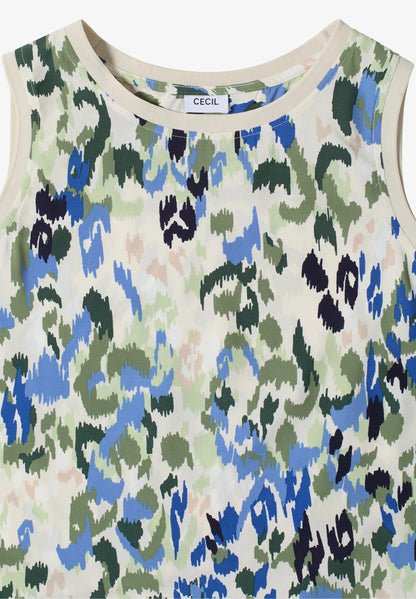 Printed Sleeveless Top