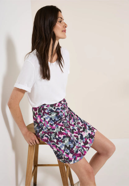 Abstract Print Skort, Multicolour