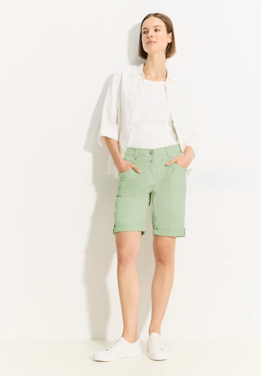 Shorts with Straight Legs, Matcha Lime
