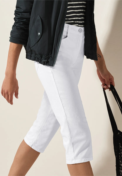 White Capri Jeans
