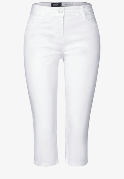 White Capri Jeans