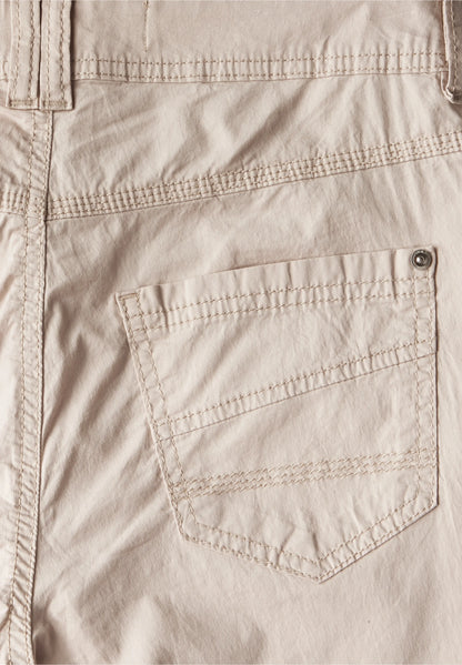 3/4 Papertouch Trousers, Boulder Beige