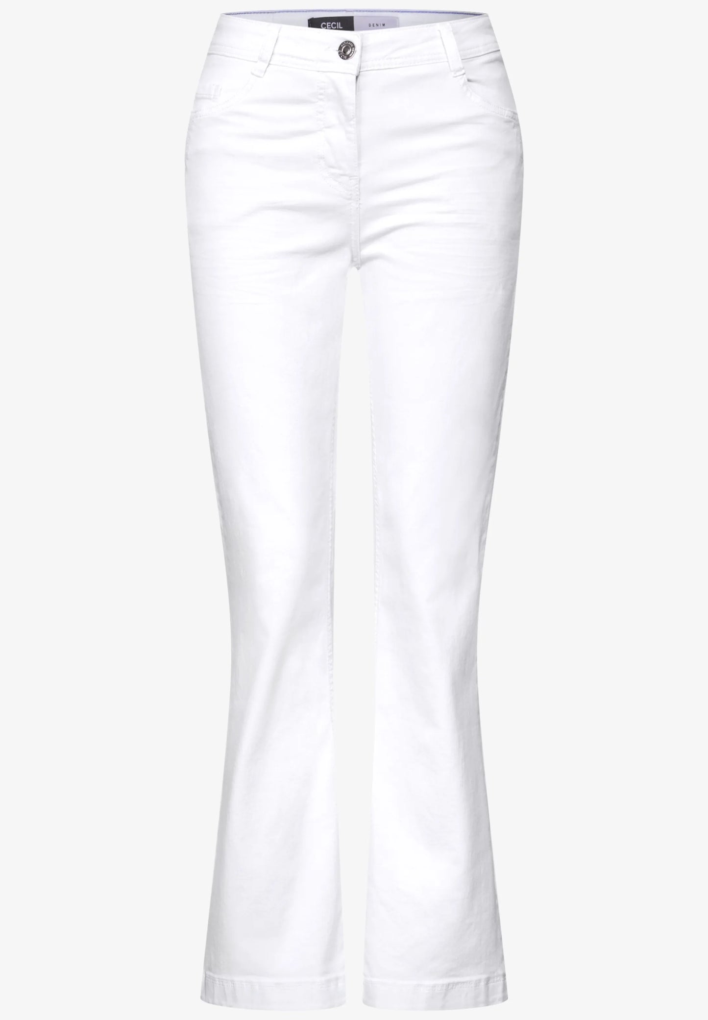 White Bootcut Jeans