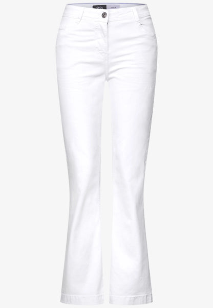 White Bootcut Jeans