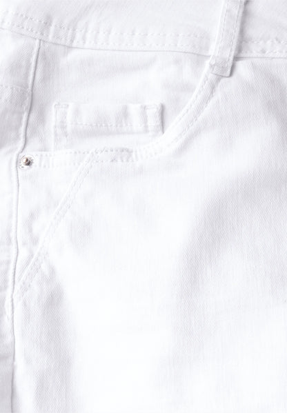 White Bootcut Jeans