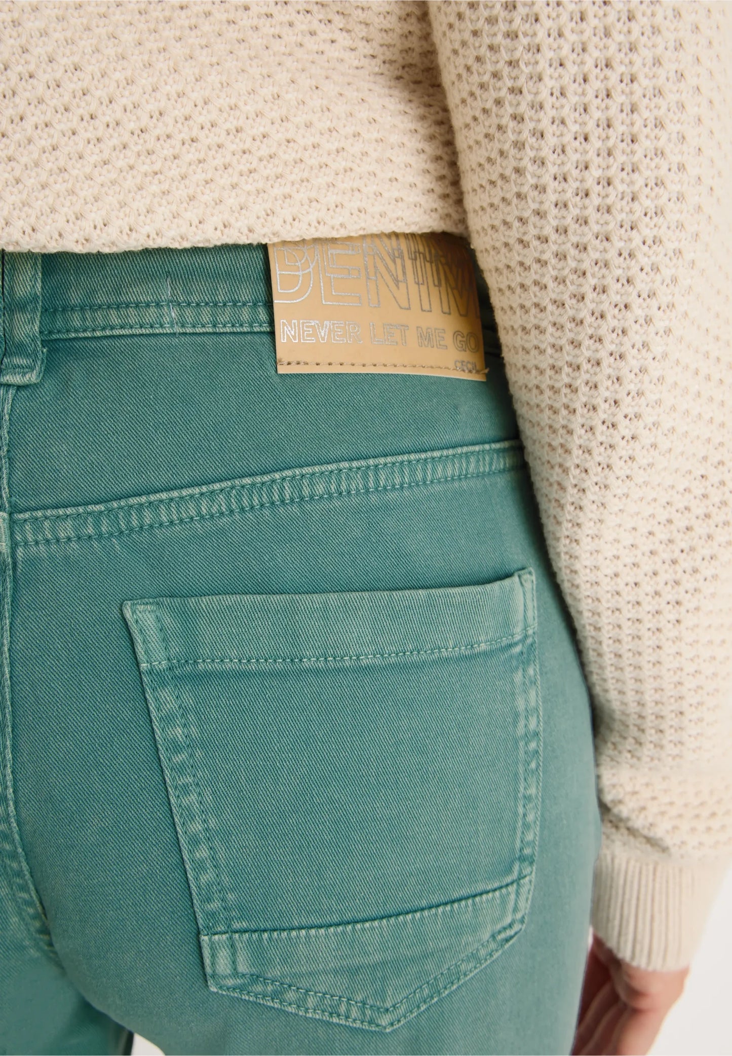 High Waist Straight Leg Jeans with Tie Waist