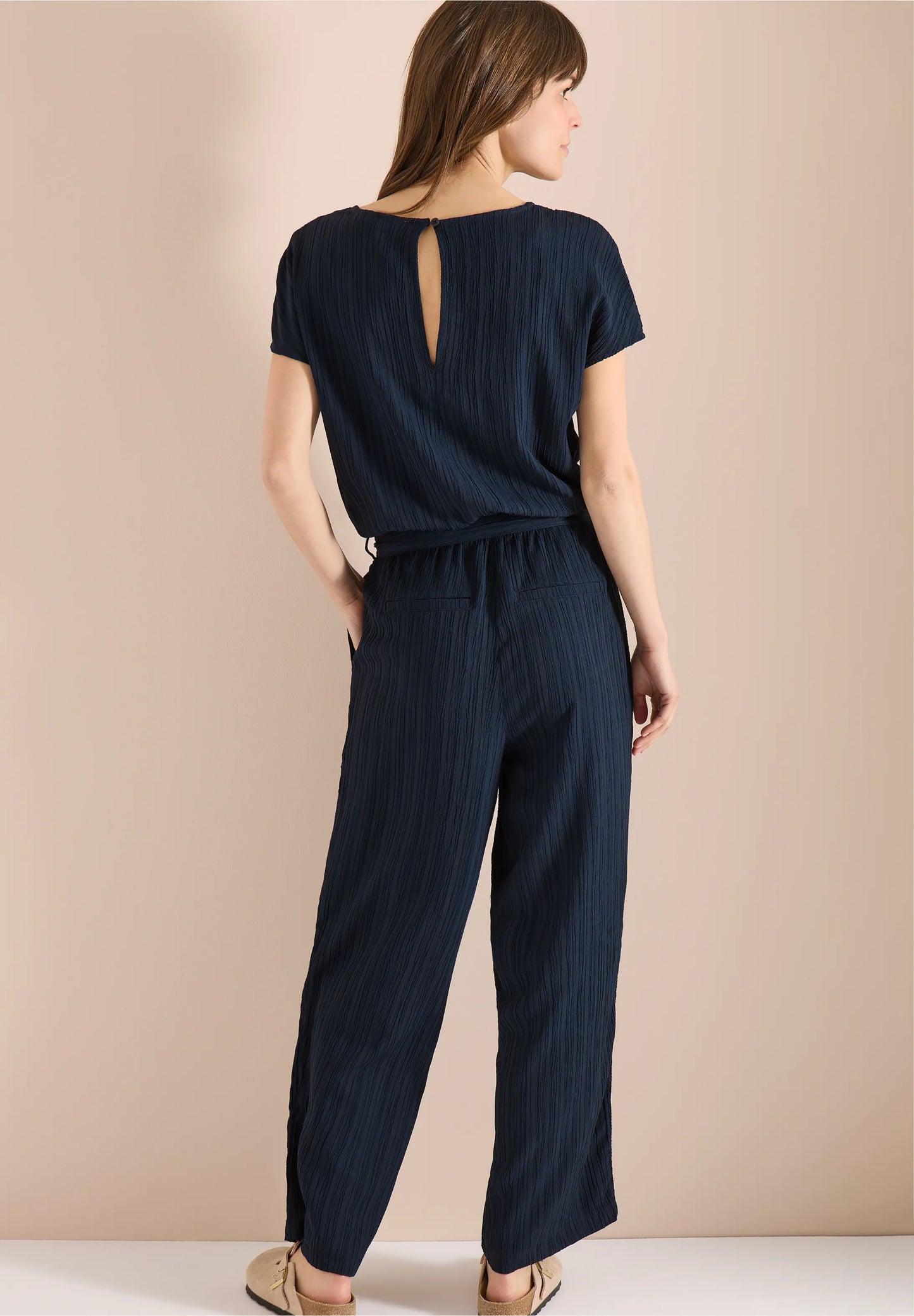 Straight Leg Structured Jumpsuit