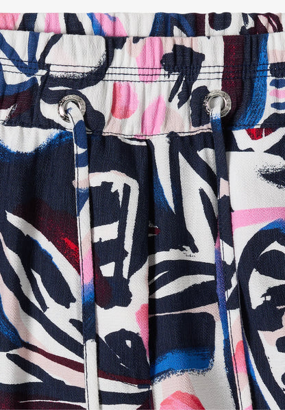 Printed Wide Leg Trousers