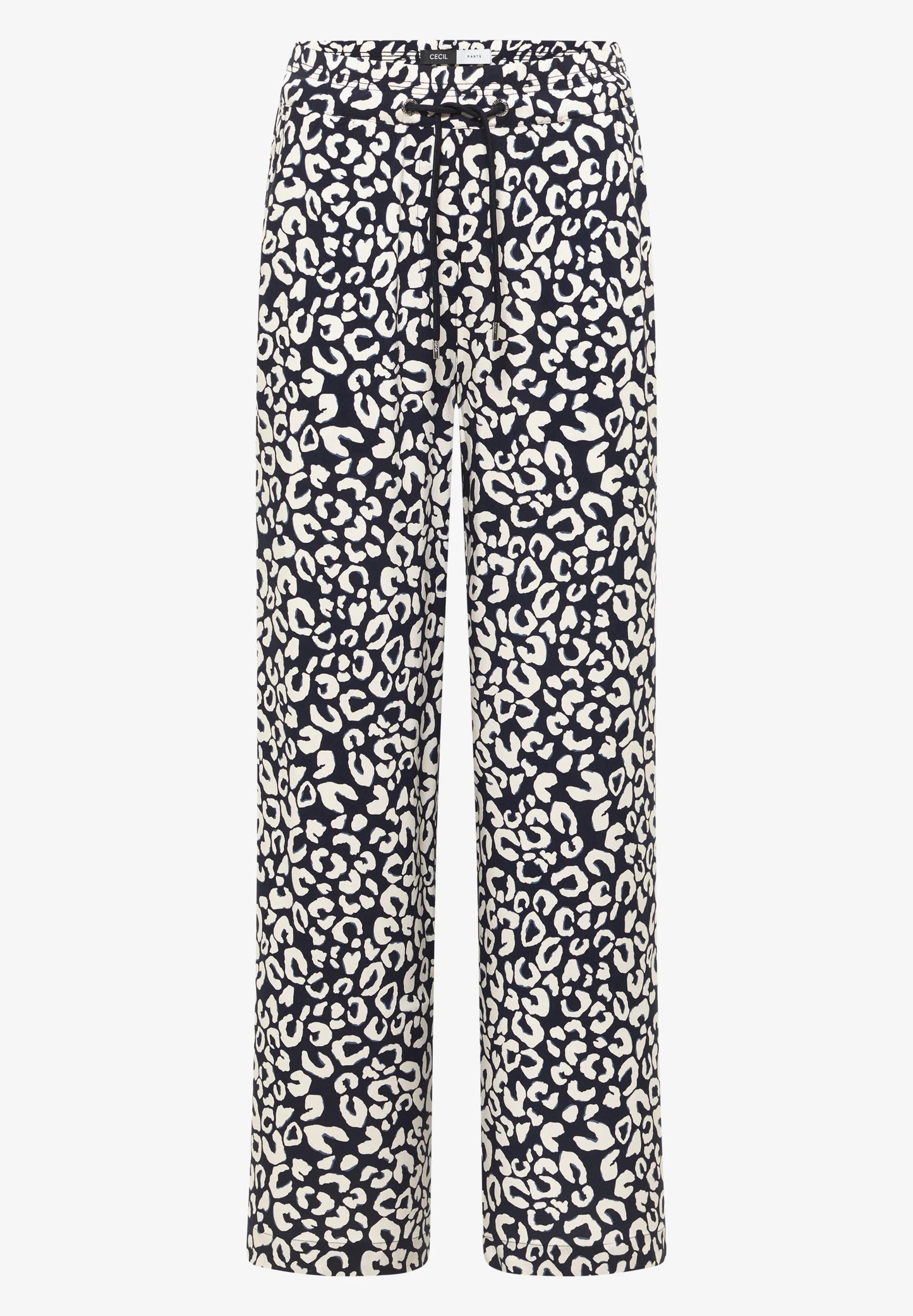 Leopard Print Wide Leg Trousers
