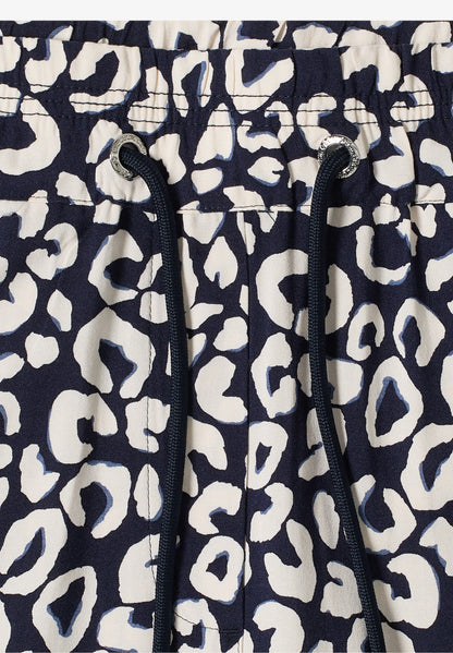 Leopard Print Wide Leg Trousers