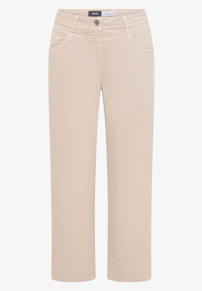 High Waist Wide Leg Cropped Jeans