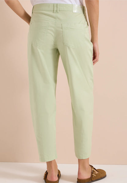 Papertouch Barrel Leg Trousers, Soft Pistachio