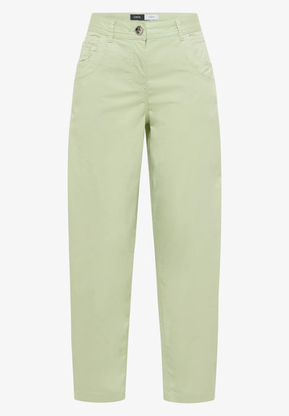 Papertouch Barrel Leg Trousers, Soft Pistachio