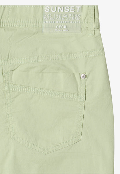 Papertouch Barrel Leg Trousers, Soft Pistachio