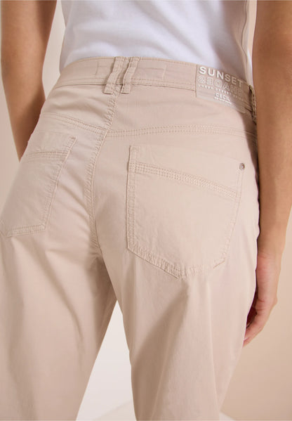 Papertouch Barrel Leg Trousers, Beige