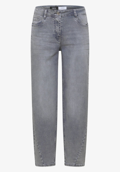 High Waist Barrel Leg Jeans