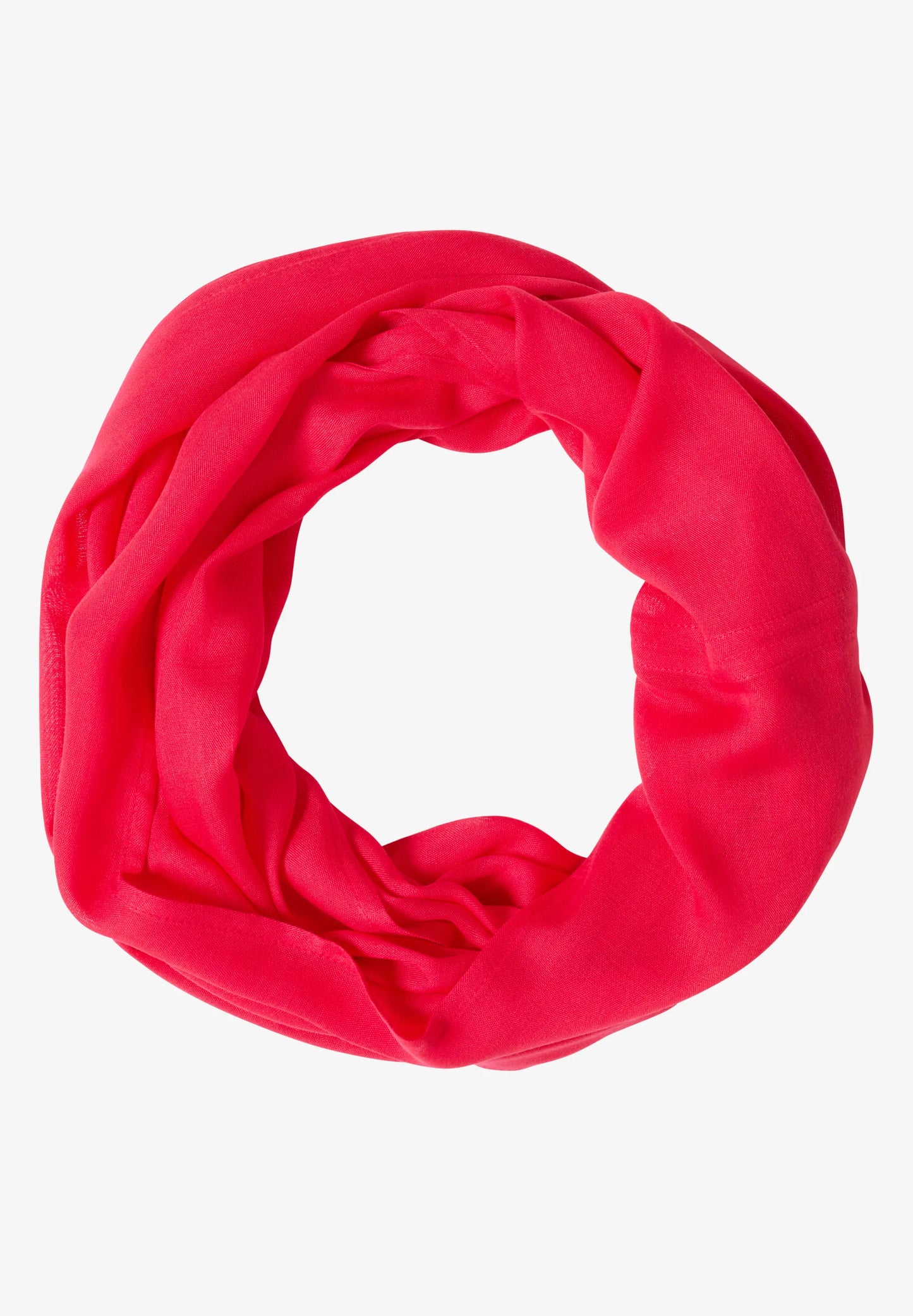 Lightweight Viscose Loop Scarf, Red