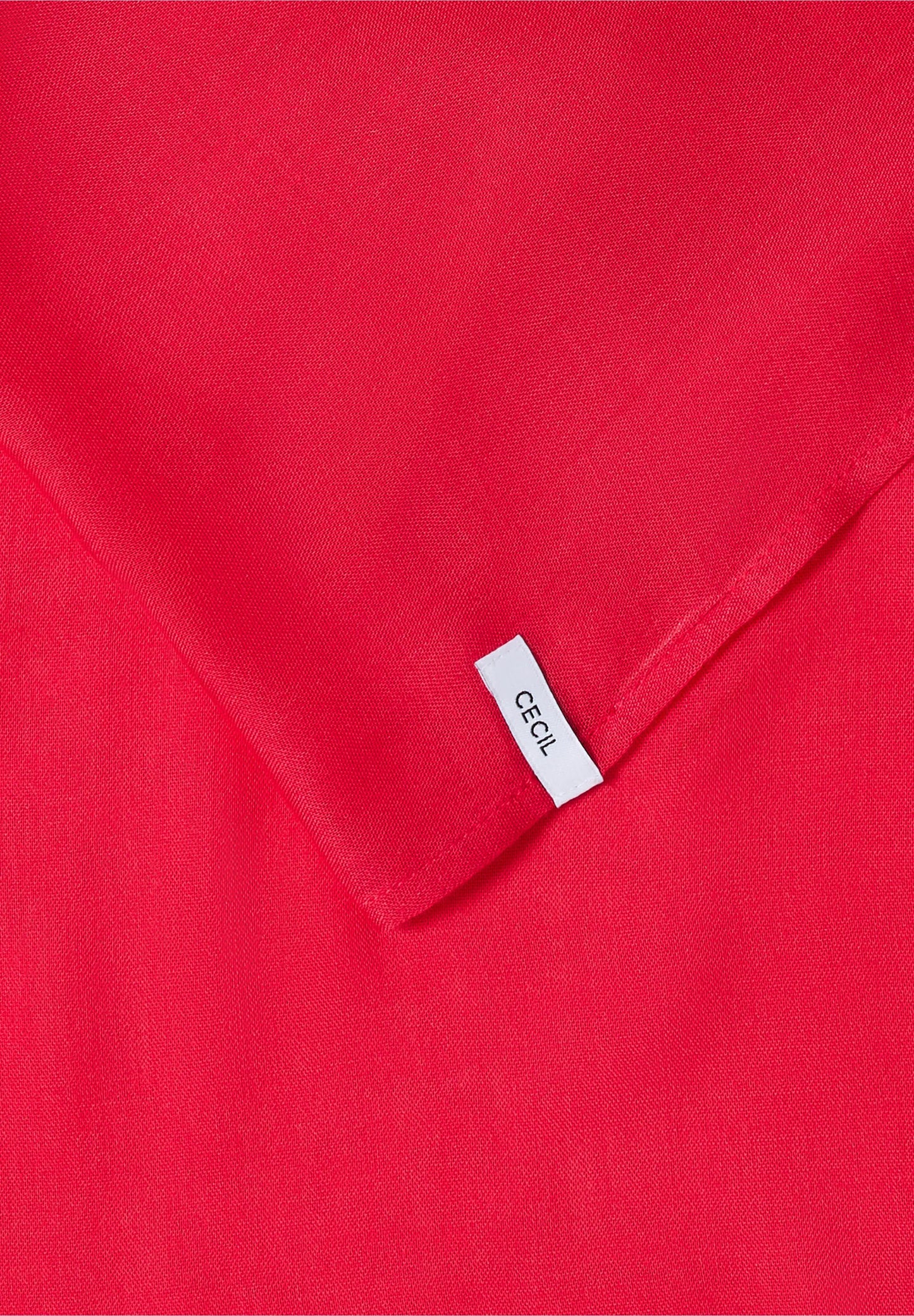 Lightweight Viscose Loop Scarf, Red