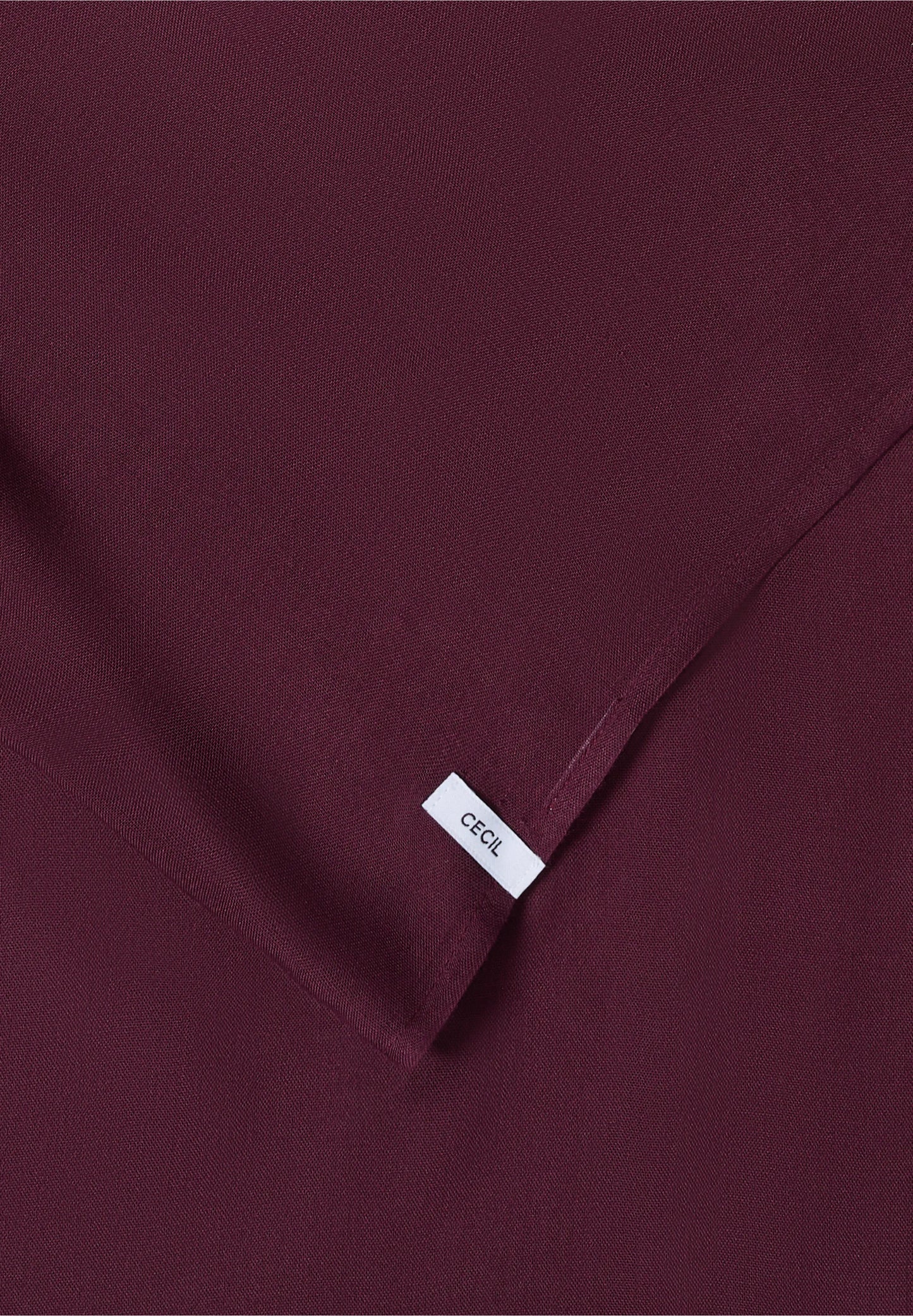 Lightweight Viscose Loop Scarf, Burgundy
